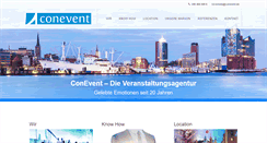 Desktop Screenshot of conevent.de
