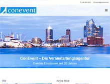Tablet Screenshot of conevent.de